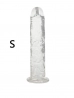 tapadókorongos S crystal dildó