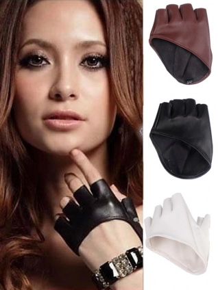 női fél ujjas autós kesztyű