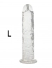 nagy tapadókorongos L crystal dildó