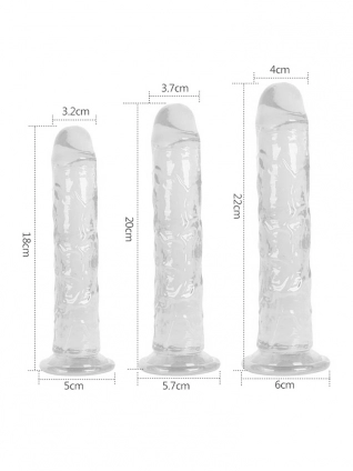 tapadókorongos S crystal dildó
